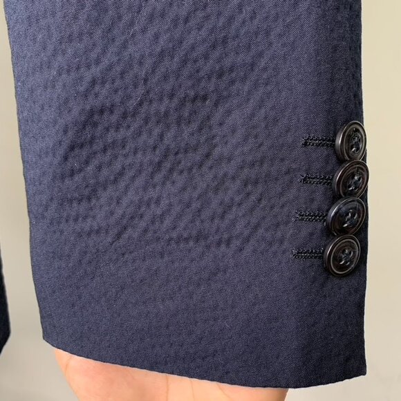 Alessandro Cantarelli Men's Blue Cotton Blend 3 Button Blazer Jacket Size 48 - Picture 6 of 13